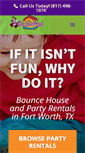 Mobile Screenshot of plumfunpartyrentals.com